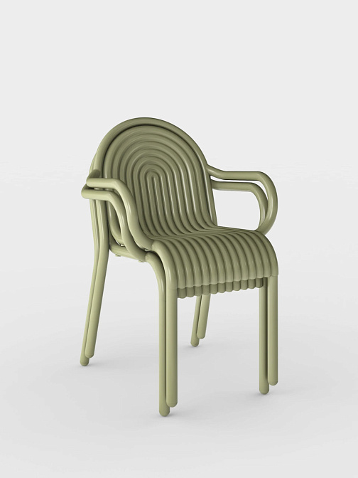 Стул для улицы Tom Dixon Groove Arm Chair - фото-6 | interior market