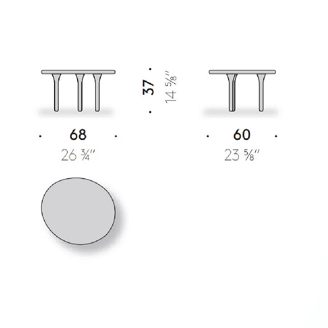 Журнальный столик для улицы De Padova Honorè - фото-3 | interior market