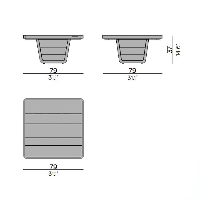 Кофейный столик для улицы Manutti Cobi - фото-7 | interior market