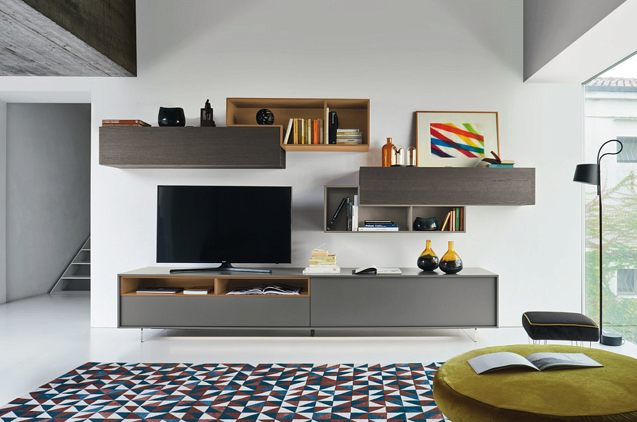 Стенка под ТВ Sangiacomo Lampo Tetris - фото-1 | interior market Стенка под ТВ Sangiacomo Lampo Tetris - фото-1 | interior market