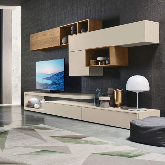 Стенка под ТВ Sangiacomo Lampo Pianali - фото-1 | interior market Стенка под ТВ Sangiacomo Lampo Pianali - фото-1 | interior market