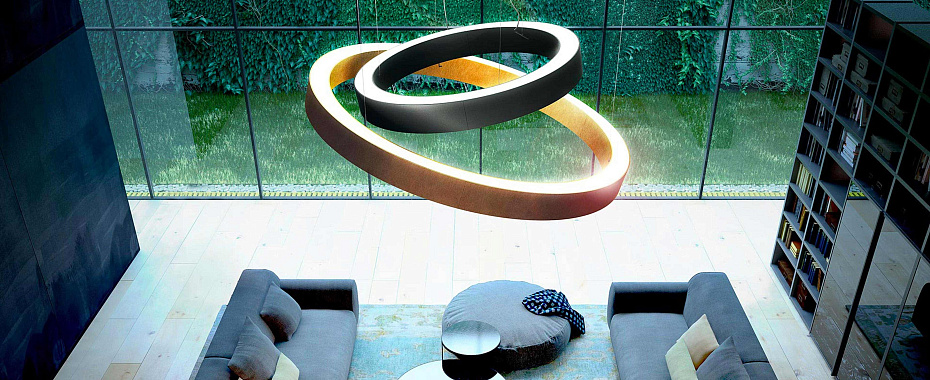 Потолочный светильник  Panzeri Golden Ring - фото-3 | interior market