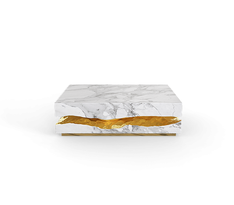 Стол Boca do Lobo Quarry Carrara Marble Center Table - фото-2 | interior market