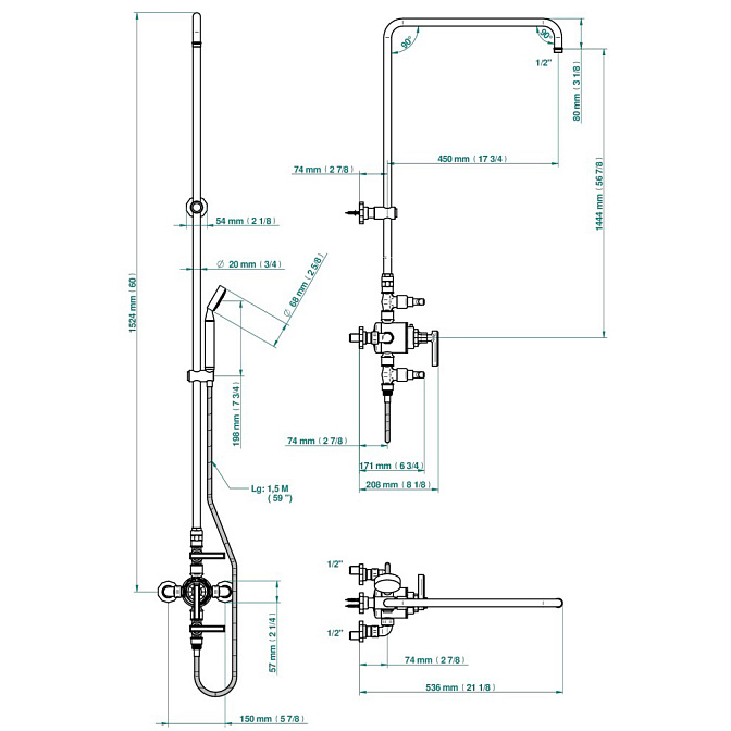 Смеситель для душа THG  - фото-2 | interior market