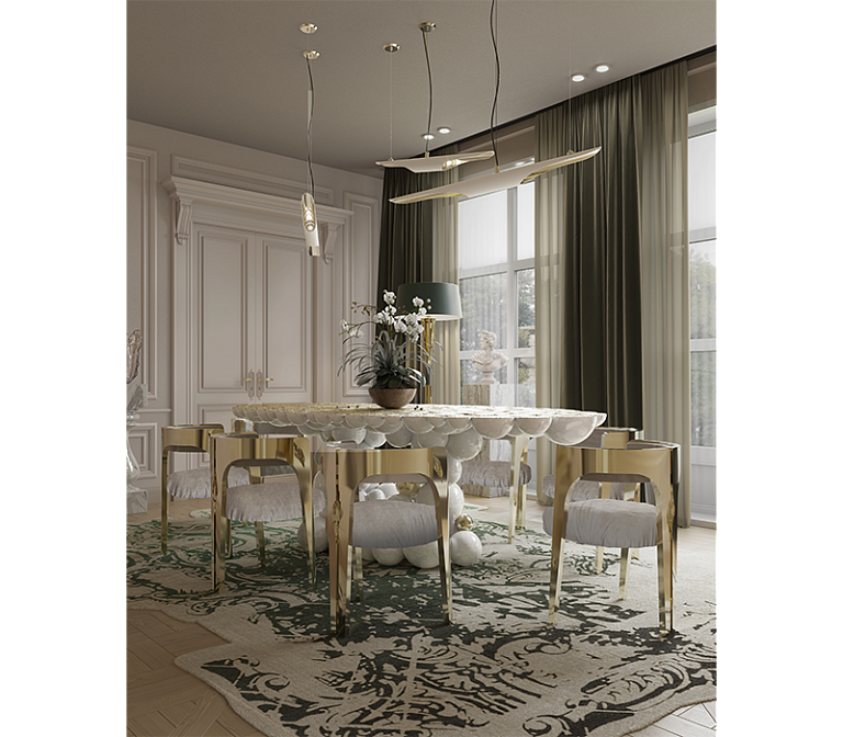 Обеденный стол Boca do Lobo Newton White Dining Table - фото-8 | interior market