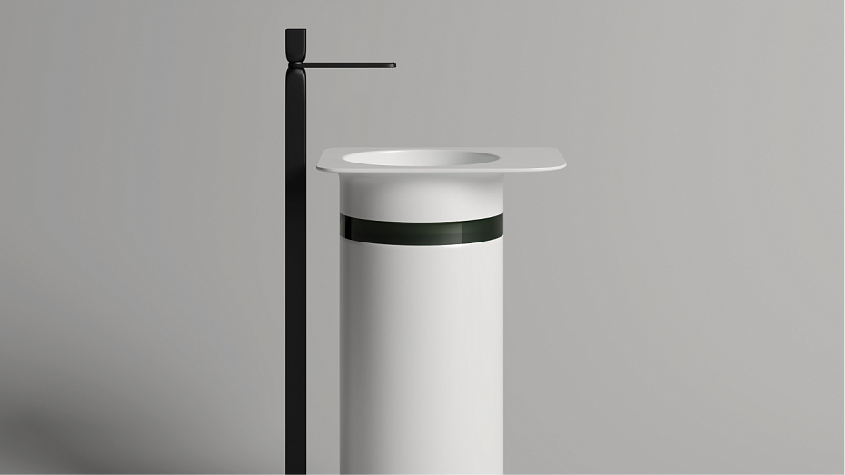 Раковина напольная матовая SALINI NINFEA 01 - фото-3 | interior market