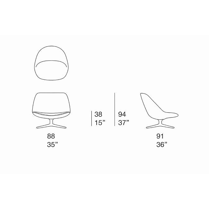 Офисное кресло Paola lenti ADELE - фото-4 | interior market