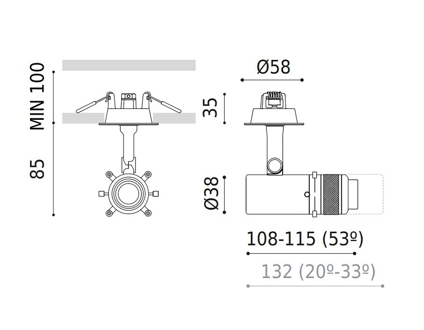 Технический свет Arkos Light Coco Shaper Recessed - фото-7 | interior market