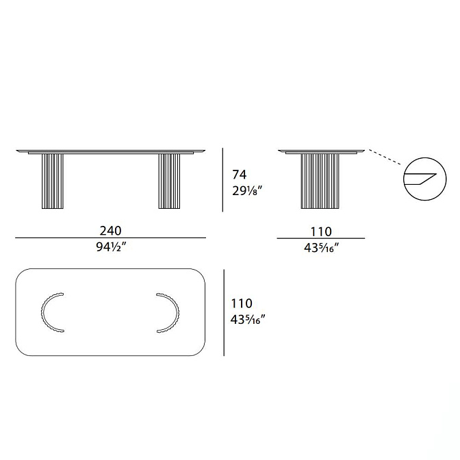 Стол обеденный Turri Roma - фото-7 | interior market