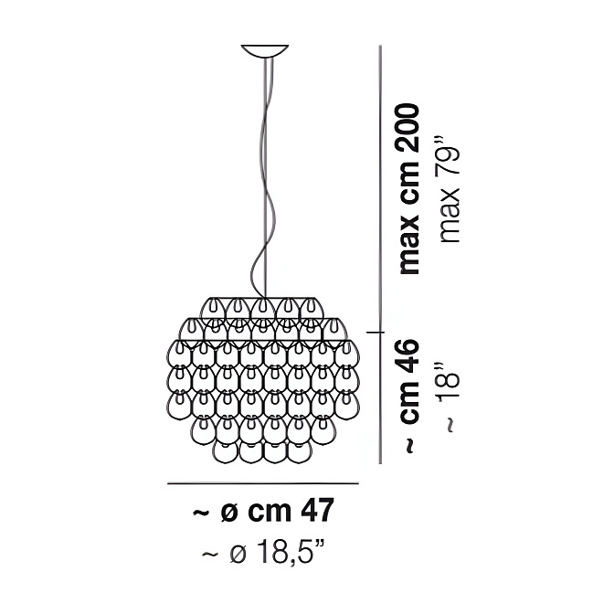 Потолочный светильник  Vistosi GIOGALI - фото-3 | interior market