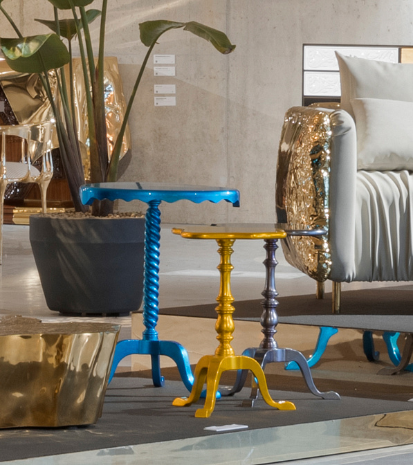 Журнальный столик Boca do Lobo Zaragoça Faux-marble Side Table - фото-6 | interior market