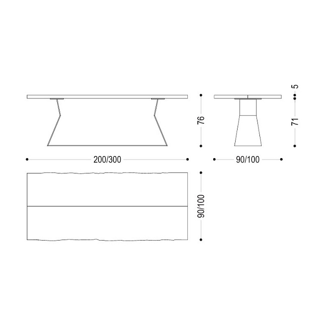 Обеденный стол Riva 1920 Bedrock Plank C - фото-4 | interior market