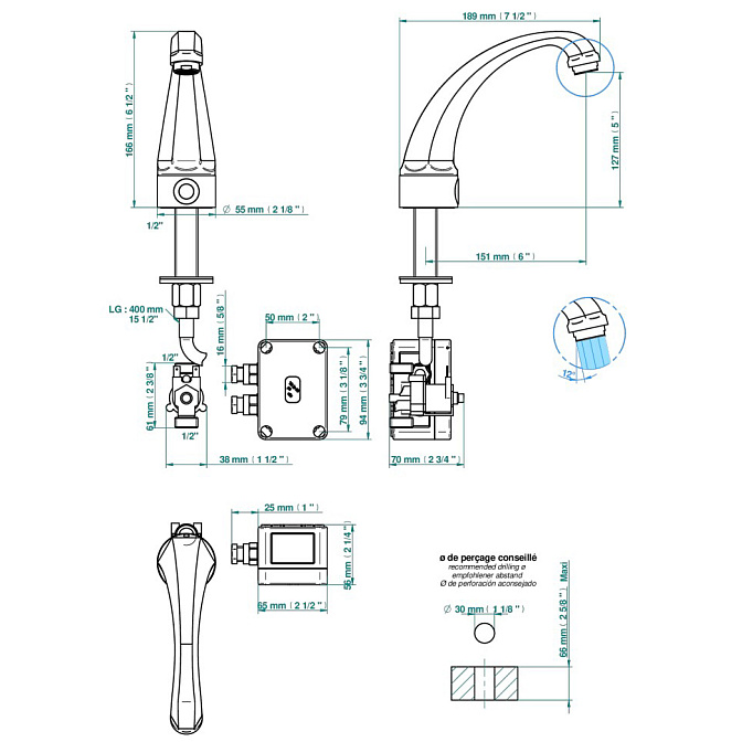 Смеситель для раковины THG Charleston - фото-2 | interior market