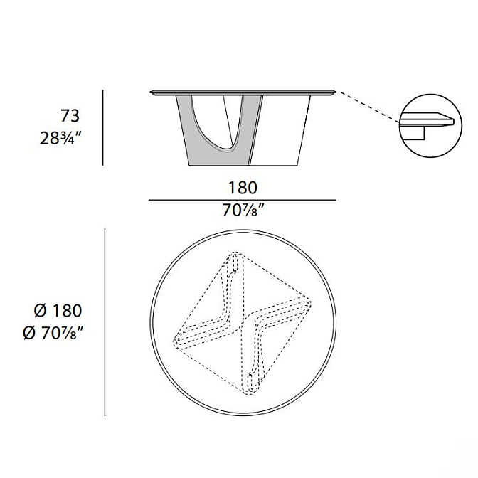 Стол обеденный Turri Pinnacle - фото-5 | interior market