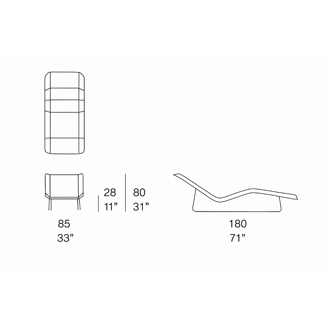 Уличный шезлонг Paola lenti Telar - фото-3 | interior market