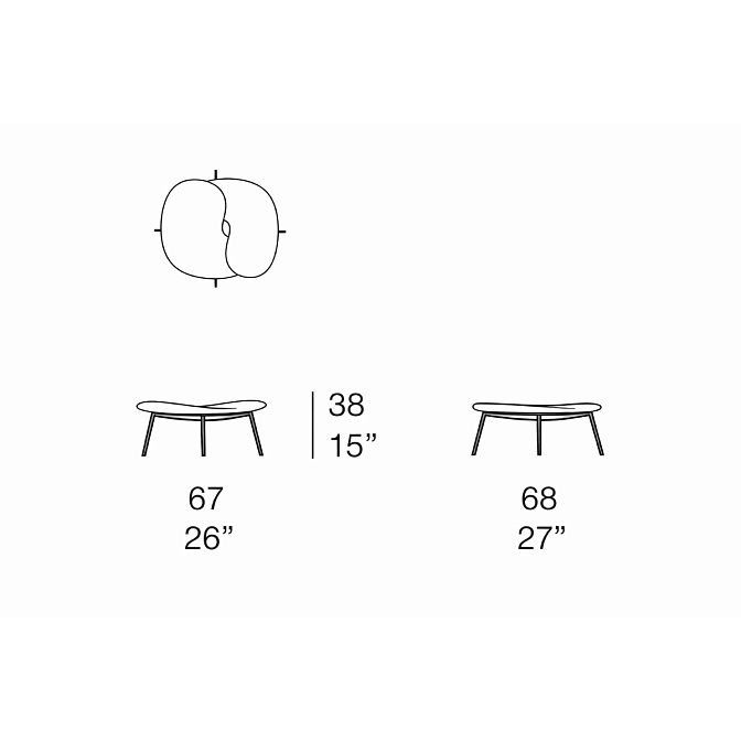 Табурет Paola lenti Hana-arashi - фото-2 | interior market