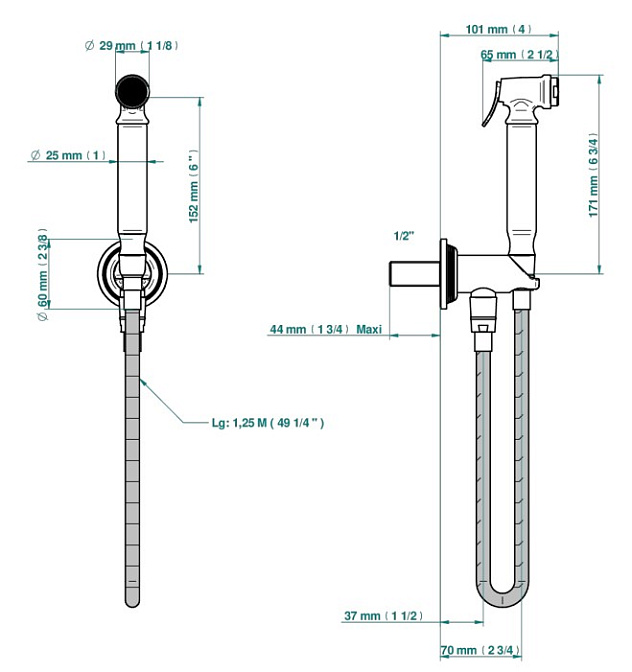 Смеситель для биде THG  - фото-2 | interior market