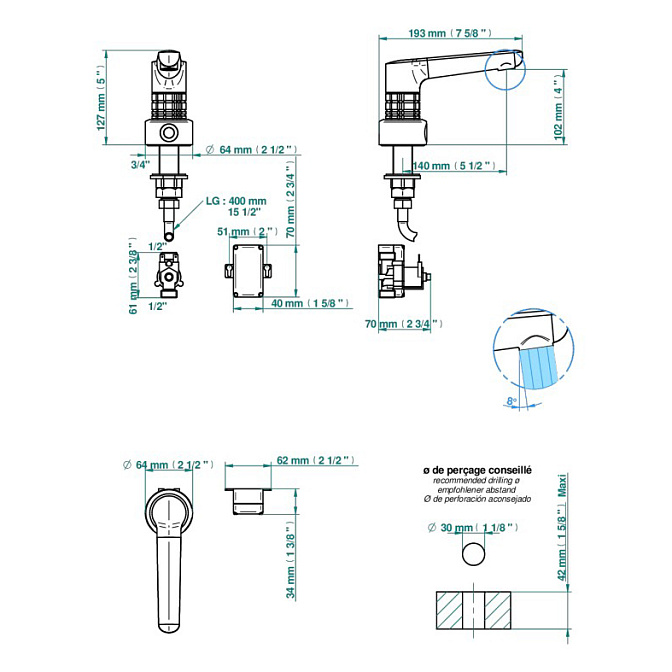 Смеситель для раковины THG System - фото-2 | interior market