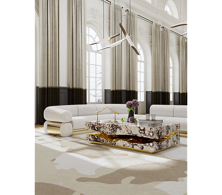 Стол Boca do Lobo Quarry Calacatta Violla Marble Center Table - фото-4 | interior market