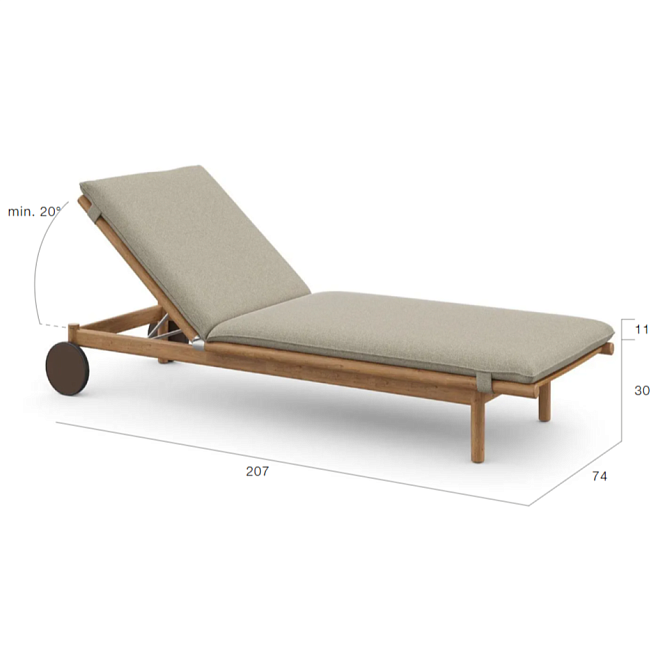 Шезлонг для улицы Dedon TIBBO - фото-3 | interior market