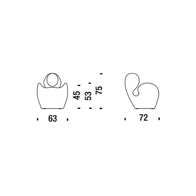 Кресло Moroso Soft Little Heavy - фото-5 | interior market