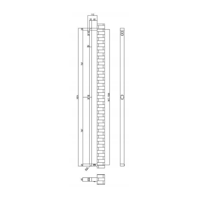 Полотенцесушитель электрический Margaroli M PANORAMA - фото-2 | interior market