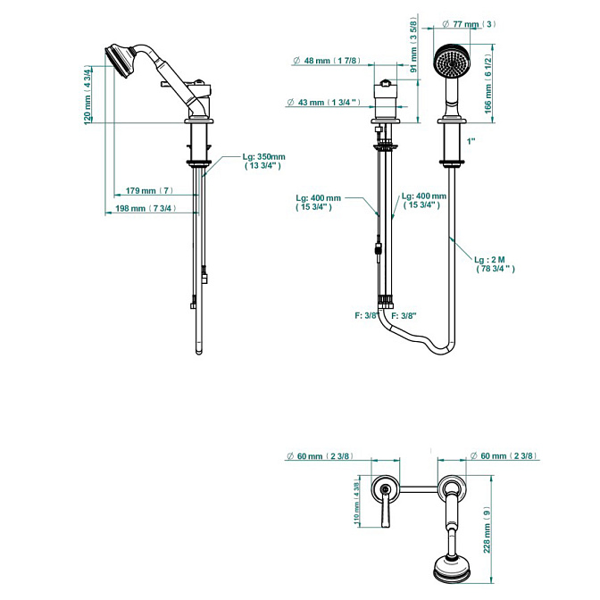 Смеситель для ванны THG  - фото-2 | interior market