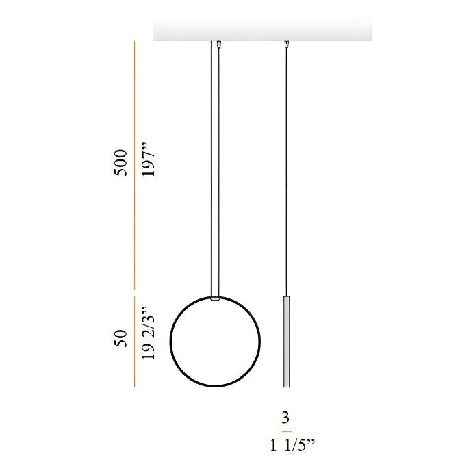 Потолочный светильник  Panzeri Zero round vertical - фото-5 | interior market