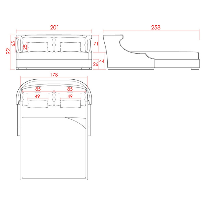 Кровать JNL BLUE MOON - фото-4 | interior market