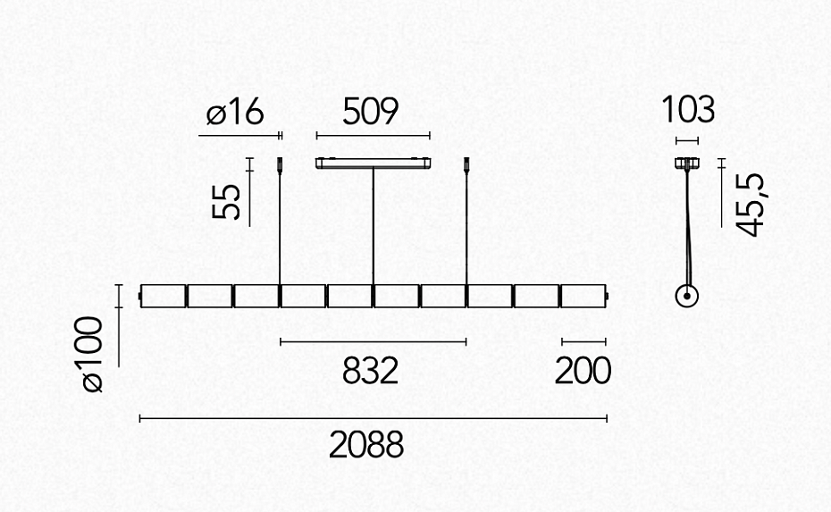 Потолочный светильник  Flos LUCE CILINDRICA S2 - фото-6 | interior market