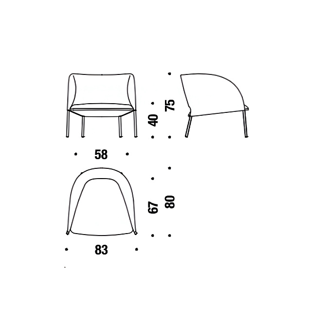 Кресло Moroso Yumi - фото-3 | interior market