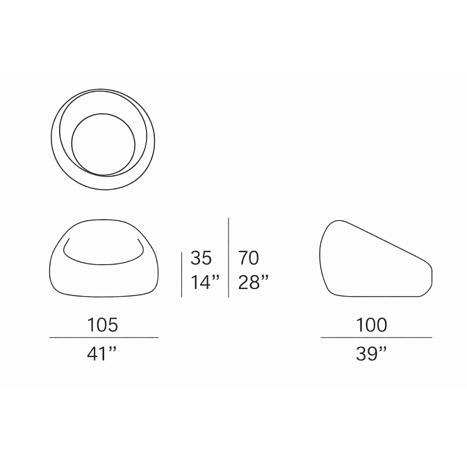 Кресло Paola lenti Otto  - фото-4 | interior market