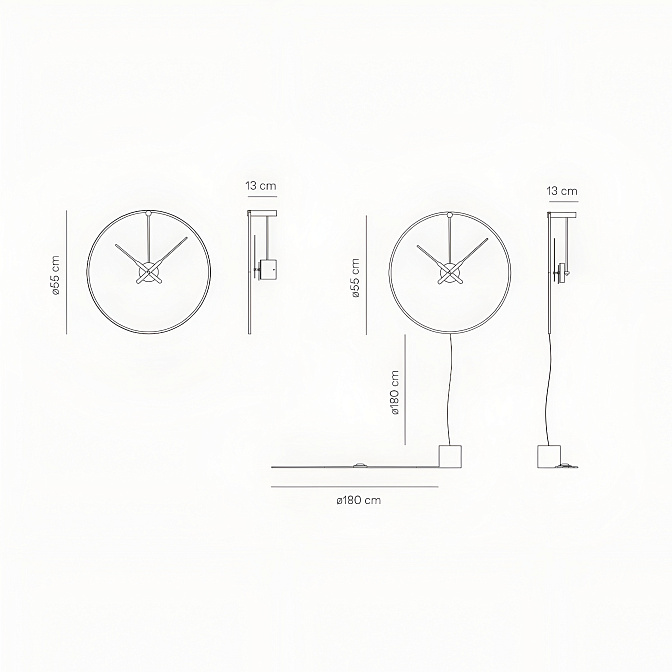 Часы настенные Ombra mini Premium NOMON - фото-5 | interior market