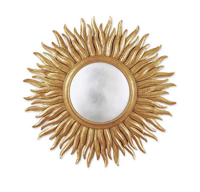 Зеркало интерьерное Roberto Giovannini Mirror frame sun shape XVIII C.Italian, liscio (sopra letto) - фото-1 | interior market