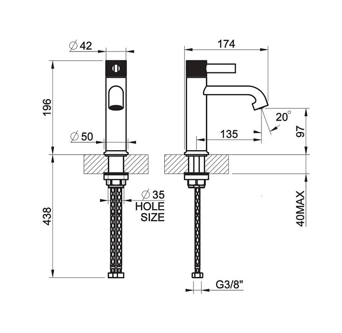 Смеситель для раковины Gessi INCISO - фото-2 | interior market