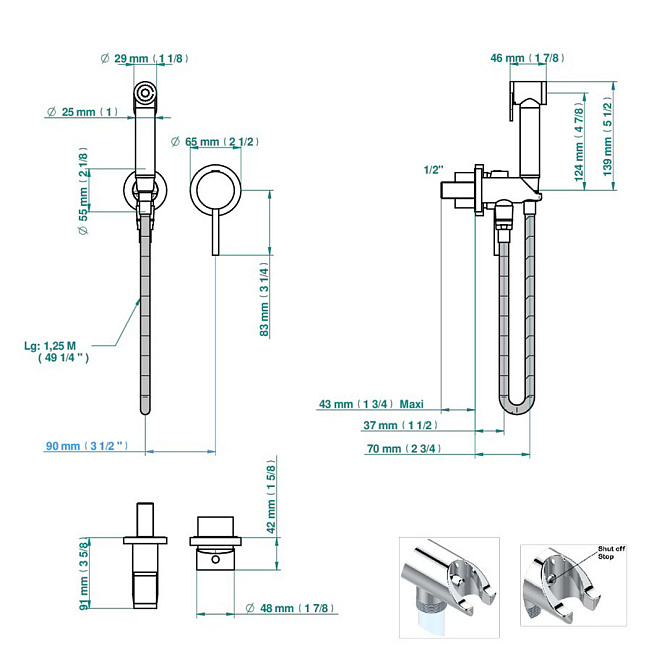 Смеситель для биде THG  - фото-2 | interior market