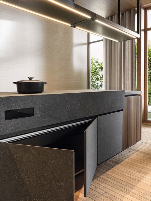 Кухня c островом Molteni Hi-Line 6 Frame Door - фото-8 | interior market