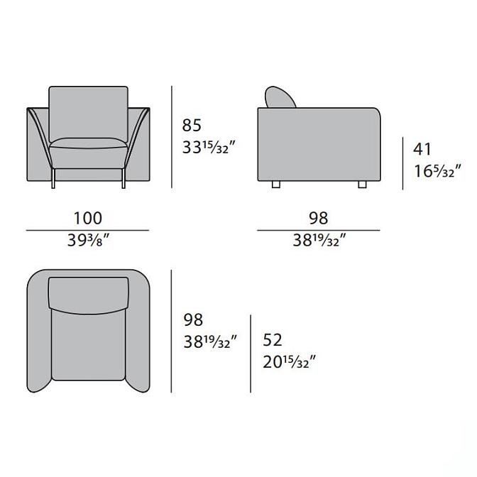 Кресло Turri Joel - фото-7 | interior market