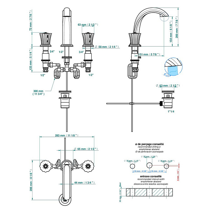 Смеситель для раковины THG  - фото-2 | interior market