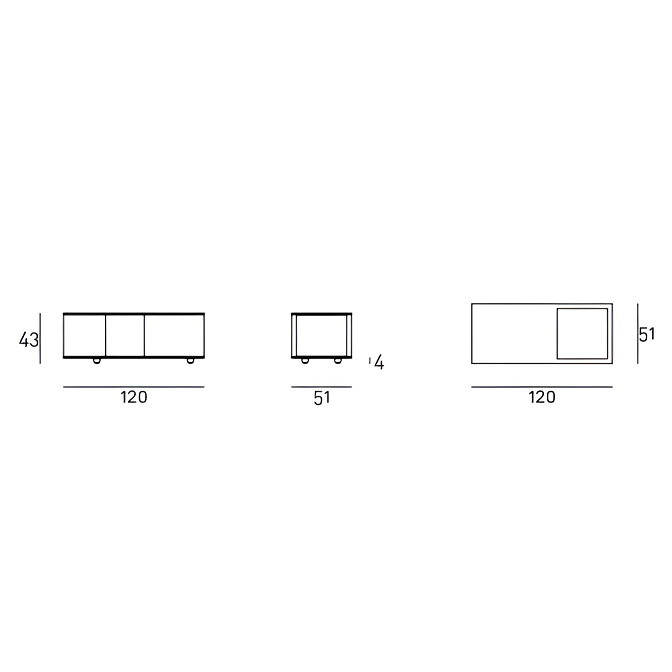Журнальный столик Living Divani Extrasoft Contenitori - фото-5 | interior market