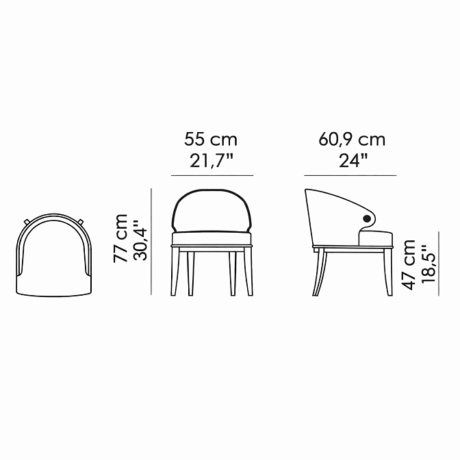 Обеденный стул Bellavista BERTA - фото-4 | interior market