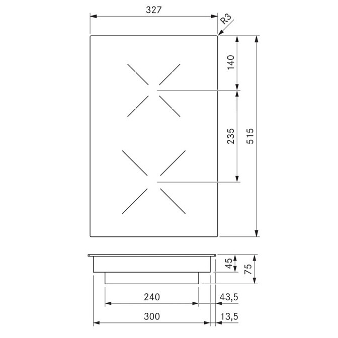 Варочная панель Hyper BORA CKCH стеклокерамическая - фото-2 | interior market