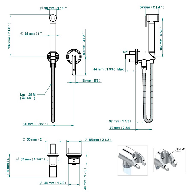 Смеситель для биде THG Corvair Portoro - фото-2 | interior market