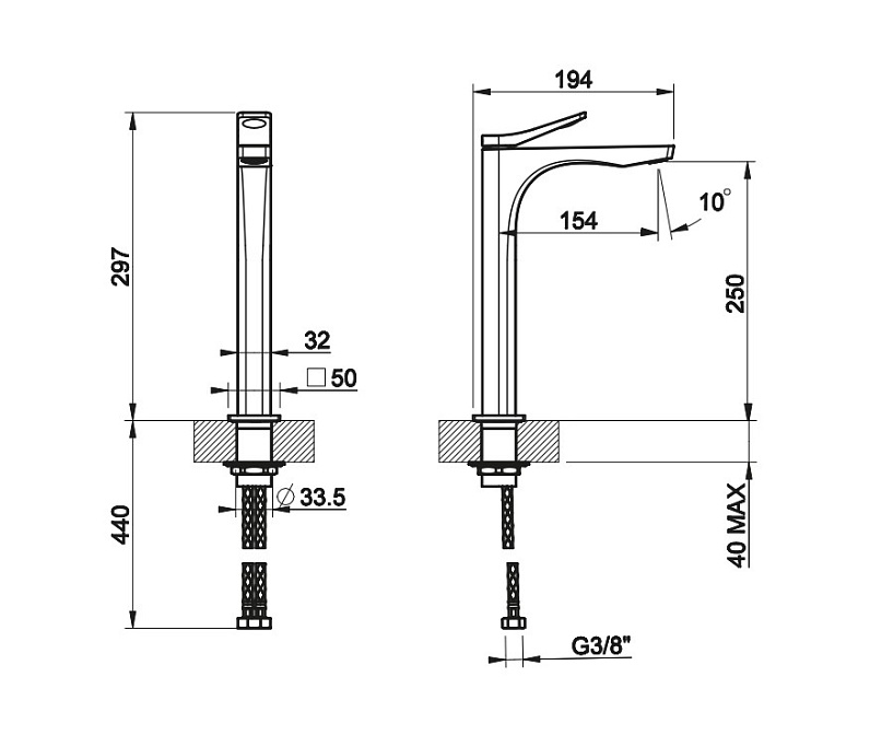 Смеситель Gessi RILIEVO - фото-2 | interior market