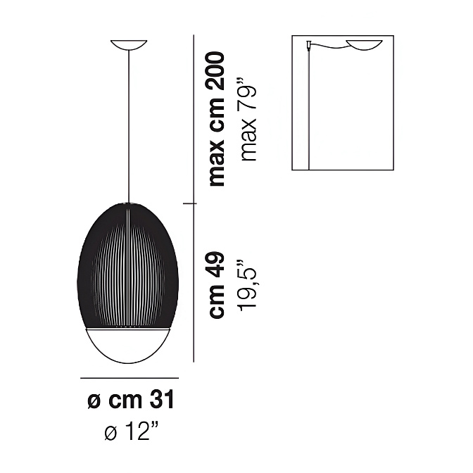 Потолочный светильник  Vistosi Riketta - фото-3 | interior market