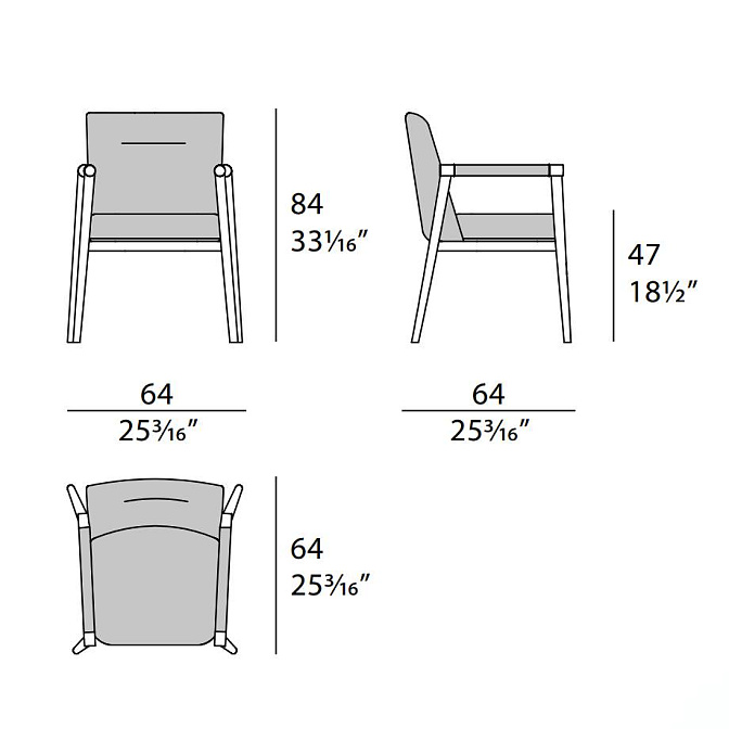 Обеденный стул Turri ATELIER - фото-6 | interior market