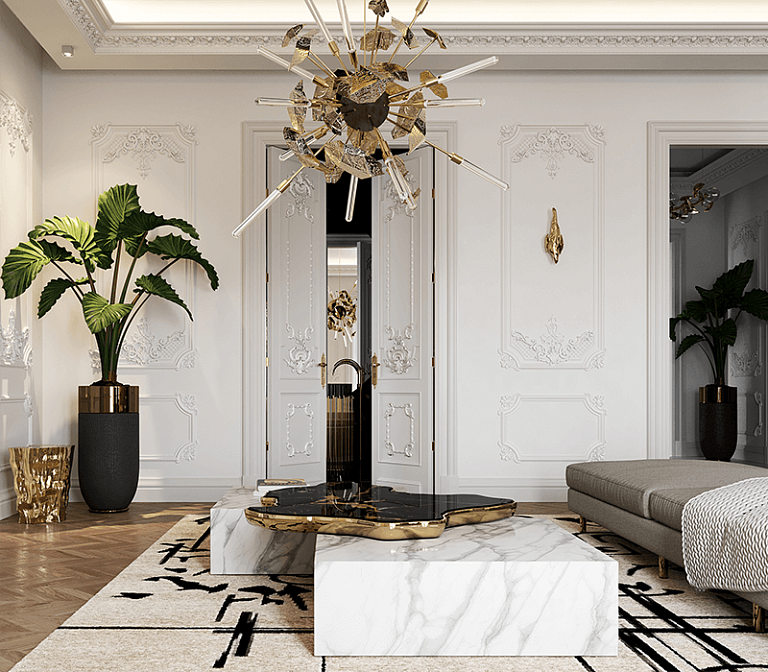 Журнальный столик Boca do Lobo Navarra Black White Center Table - фото-8 | interior market
