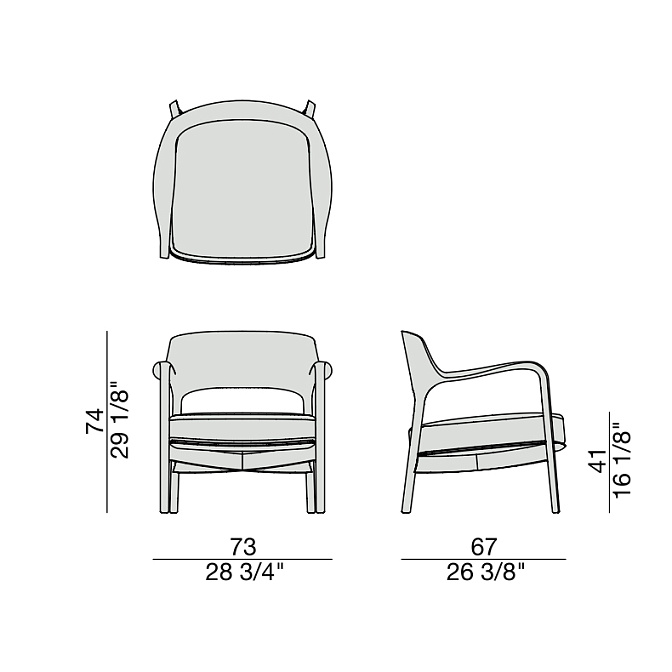 Кресло Porada LOUIS - фото-6 | interior market