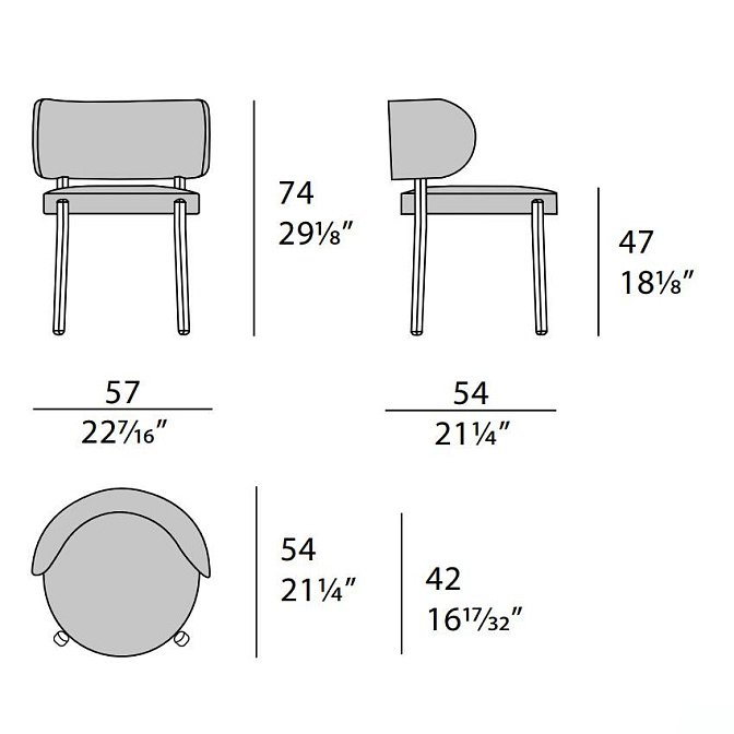 Стул обеденный Turri Roma - фото-8 | interior market