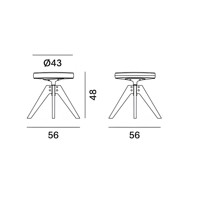 Табурет MDF Italia FLOW - фото-4 | interior market
